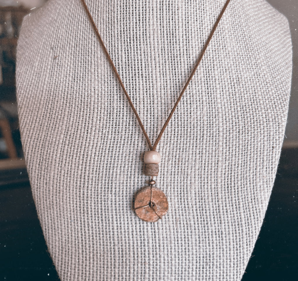 Texas Sea Lilly-Crinoid Necklace